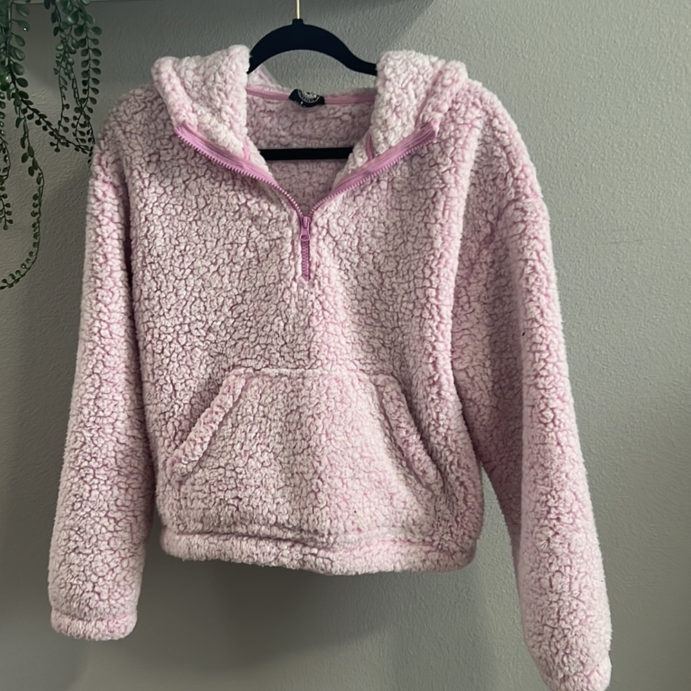 Pacsun Pink Sherpa Pull-Over